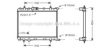 AVA QUALITY COOLING PE2253 Radiator, engine cooling